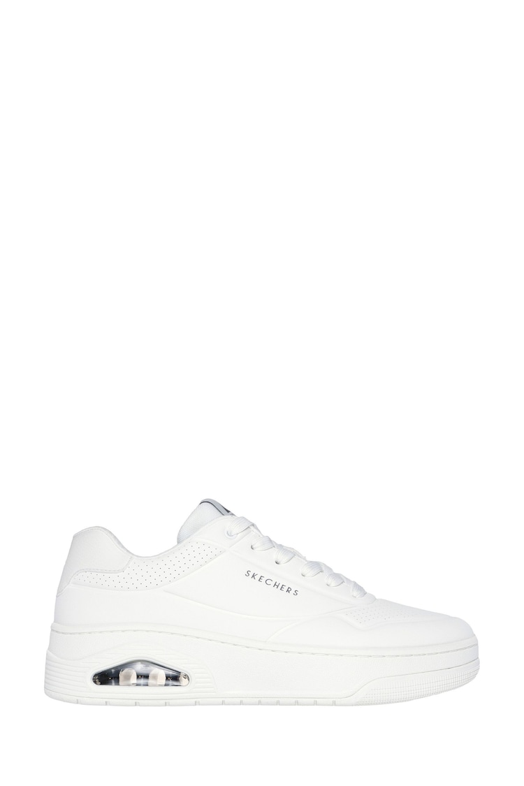 Skechers White Uno Court Trainers - Image 1 of 5