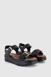 Office Black Flatform Buckle Sandals - Image 1 of 3