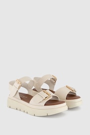 Office White Flatform Buckle Sandals - Image 1 of 3