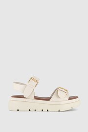 Office White Flatform Buckle Sandals - Image 2 of 3