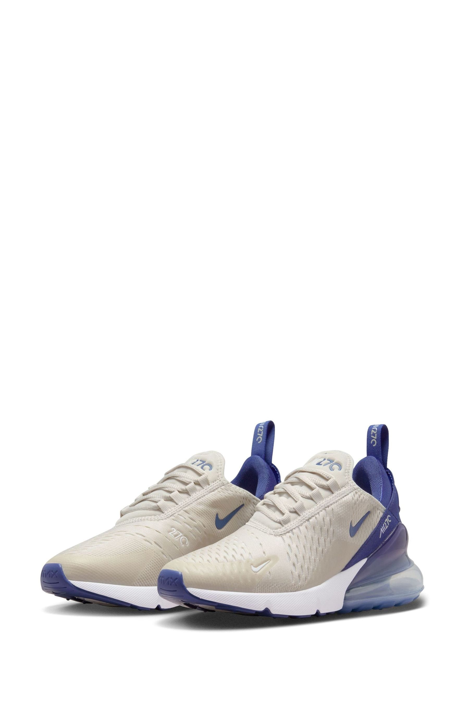 Buy Nike Cream Blue Air Max 270 Trainers from the Next UK online shop