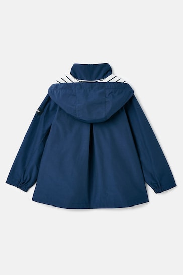 Joules Meadow Navy Lightweight Raincoat With Hood