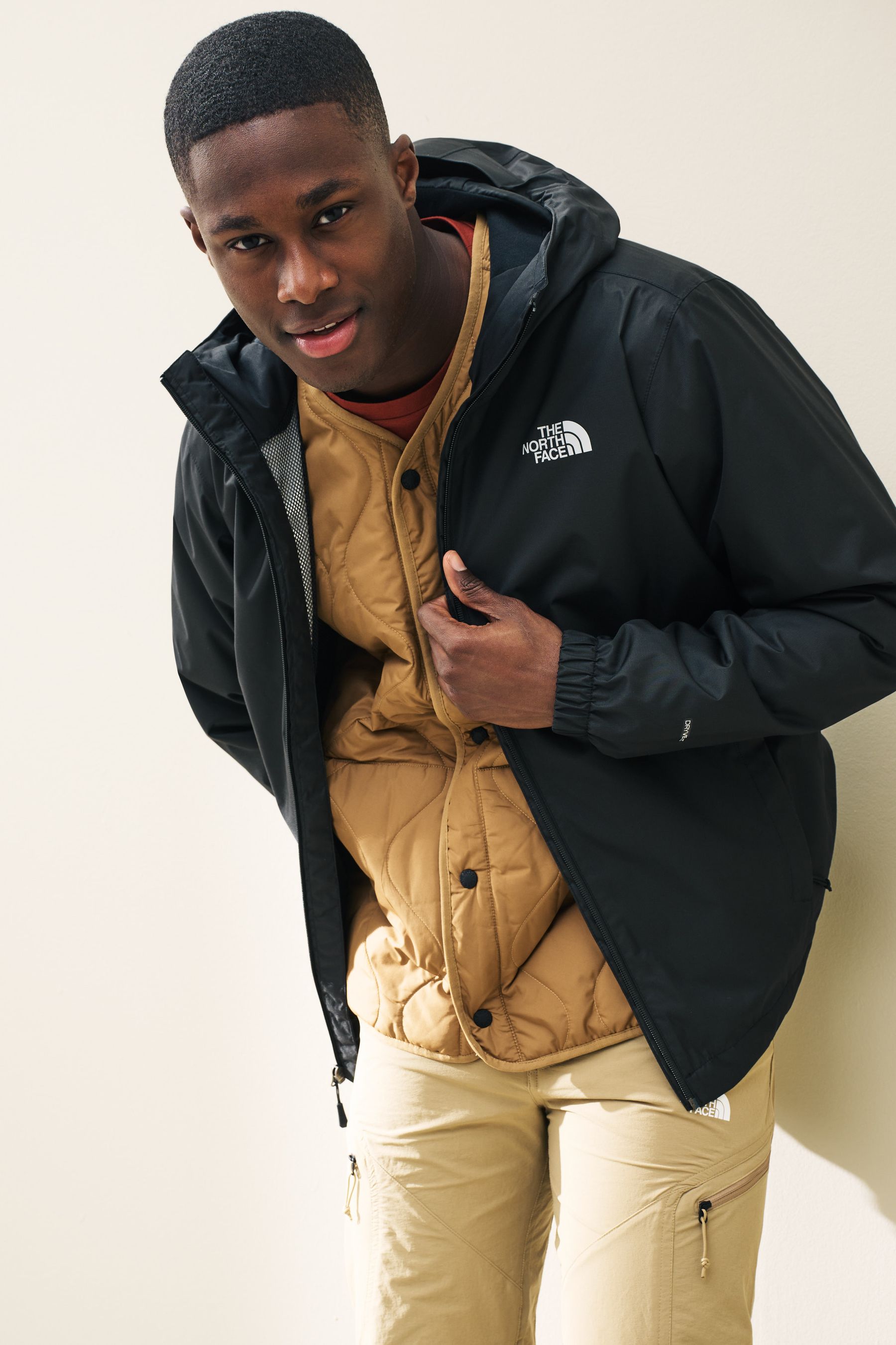 The North Face Black Mens Quest Waterproof Jacket