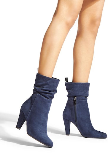 kurt geiger navy ankle boots