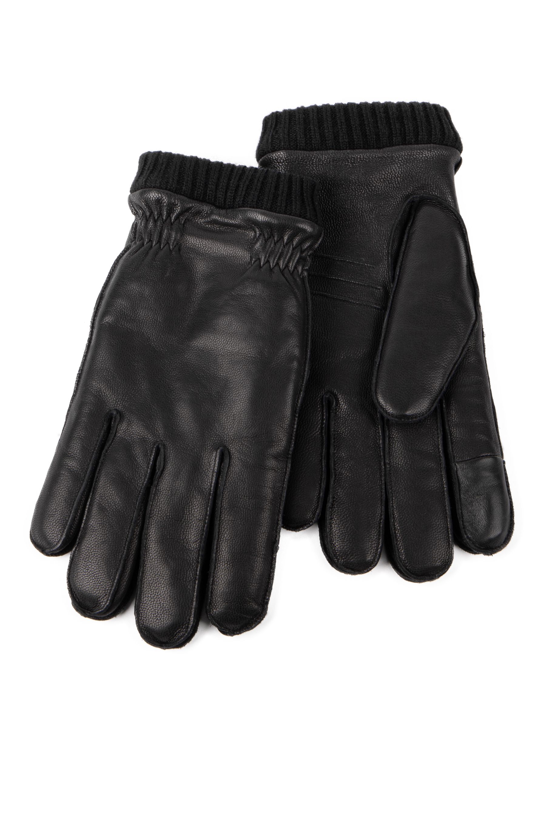 Isotoner men's leather gloves discount