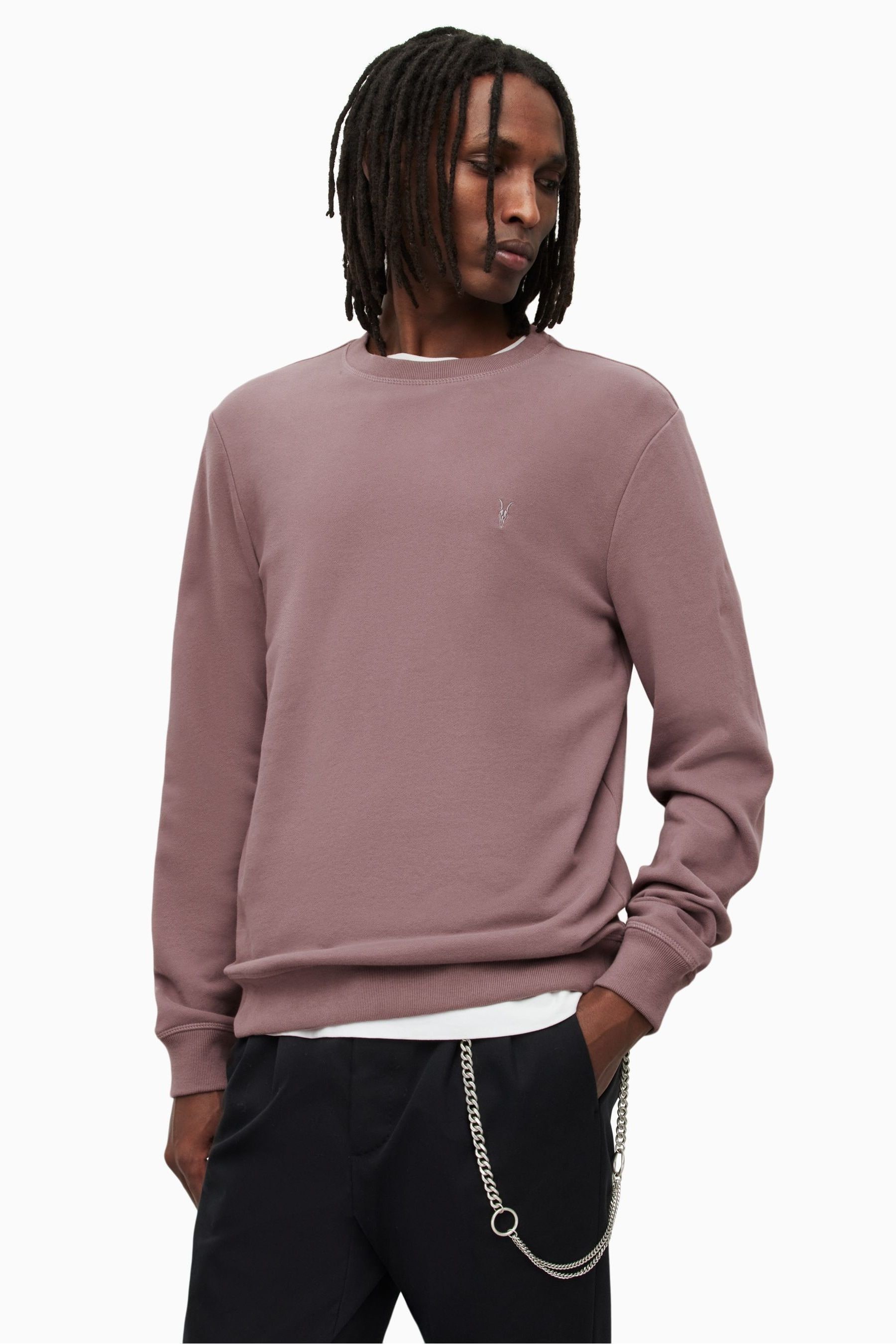 Buy AllSaints Purple Raven Crew Sweatshirt from the Next UK online