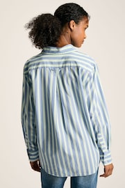 Joules Amilla Blue/White Cotton Shirt - Image 3 of 7