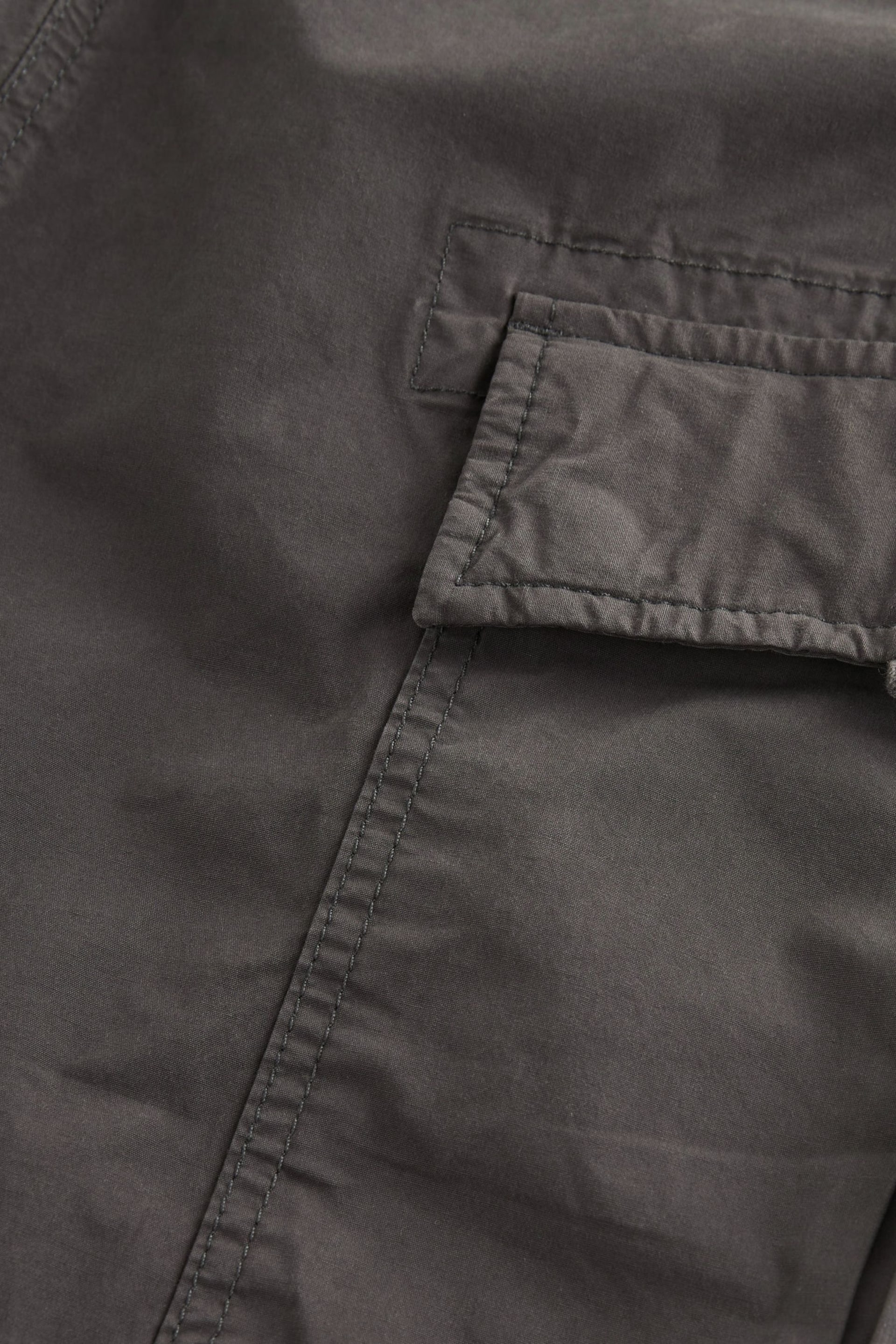 Charcoal Grey Slim Tapered Stretch Utility Cargo Trousers - Image 10 of 12