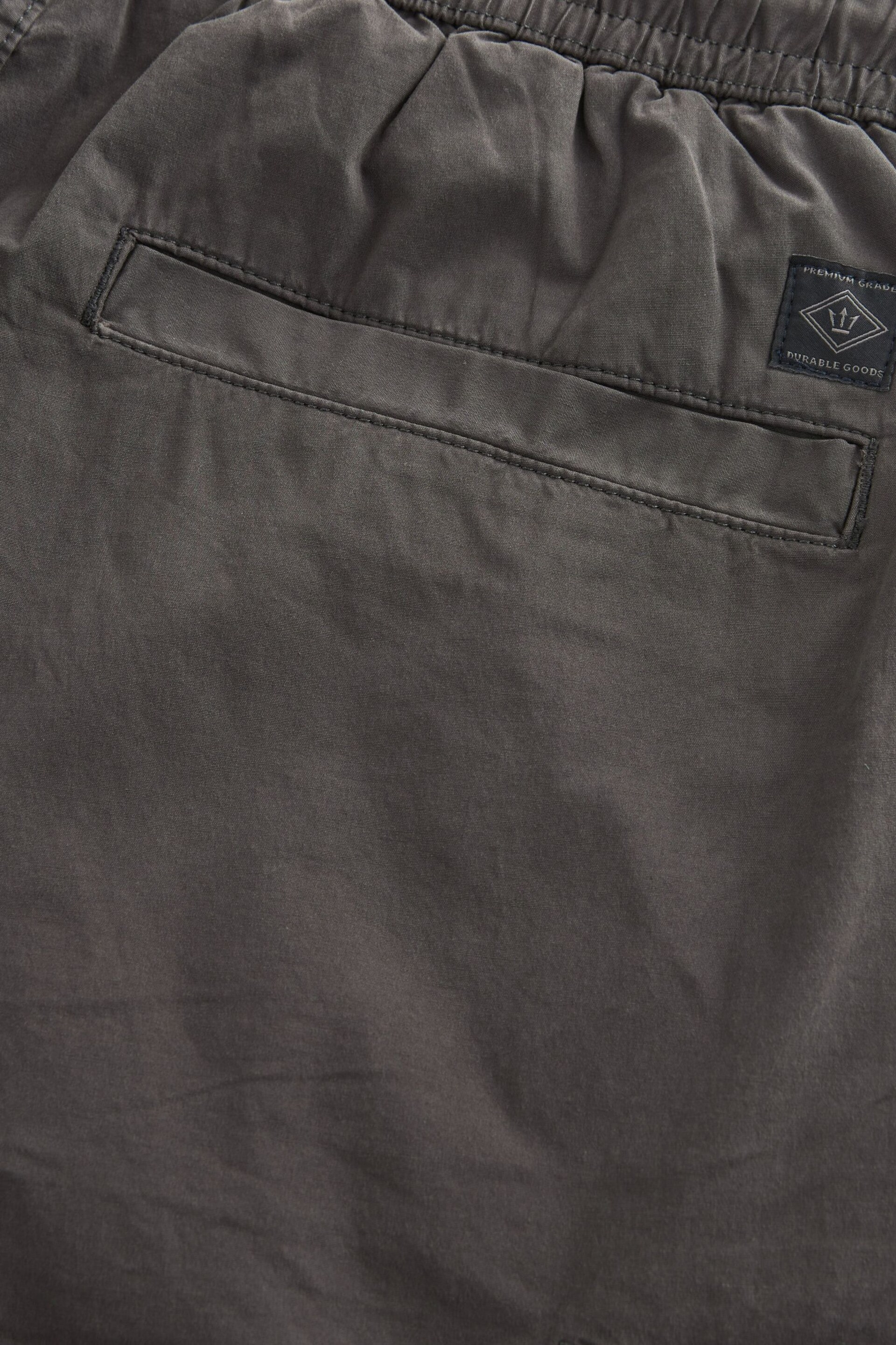 Charcoal Grey Slim Tapered Stretch Utility Cargo Trousers - Image 11 of 12
