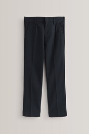 Navy Slim Waist School Pleat Front Trousers (3-17yrs) - Image 1 of 6