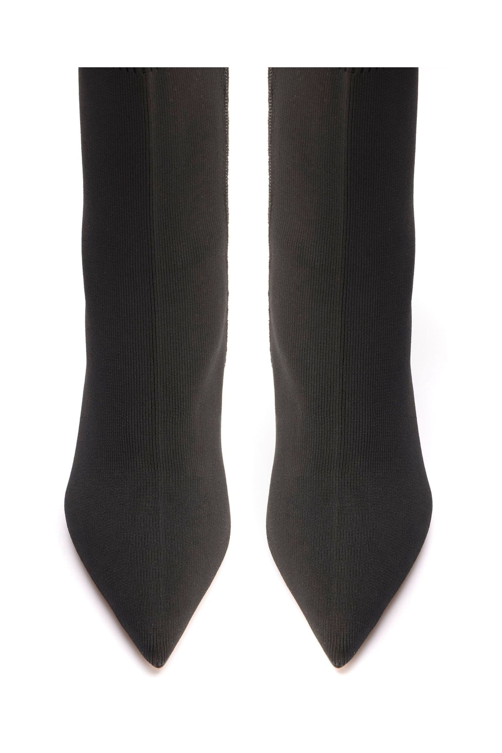 Mint Velvet Black Knitted Sock Boots - Image 2 of 3