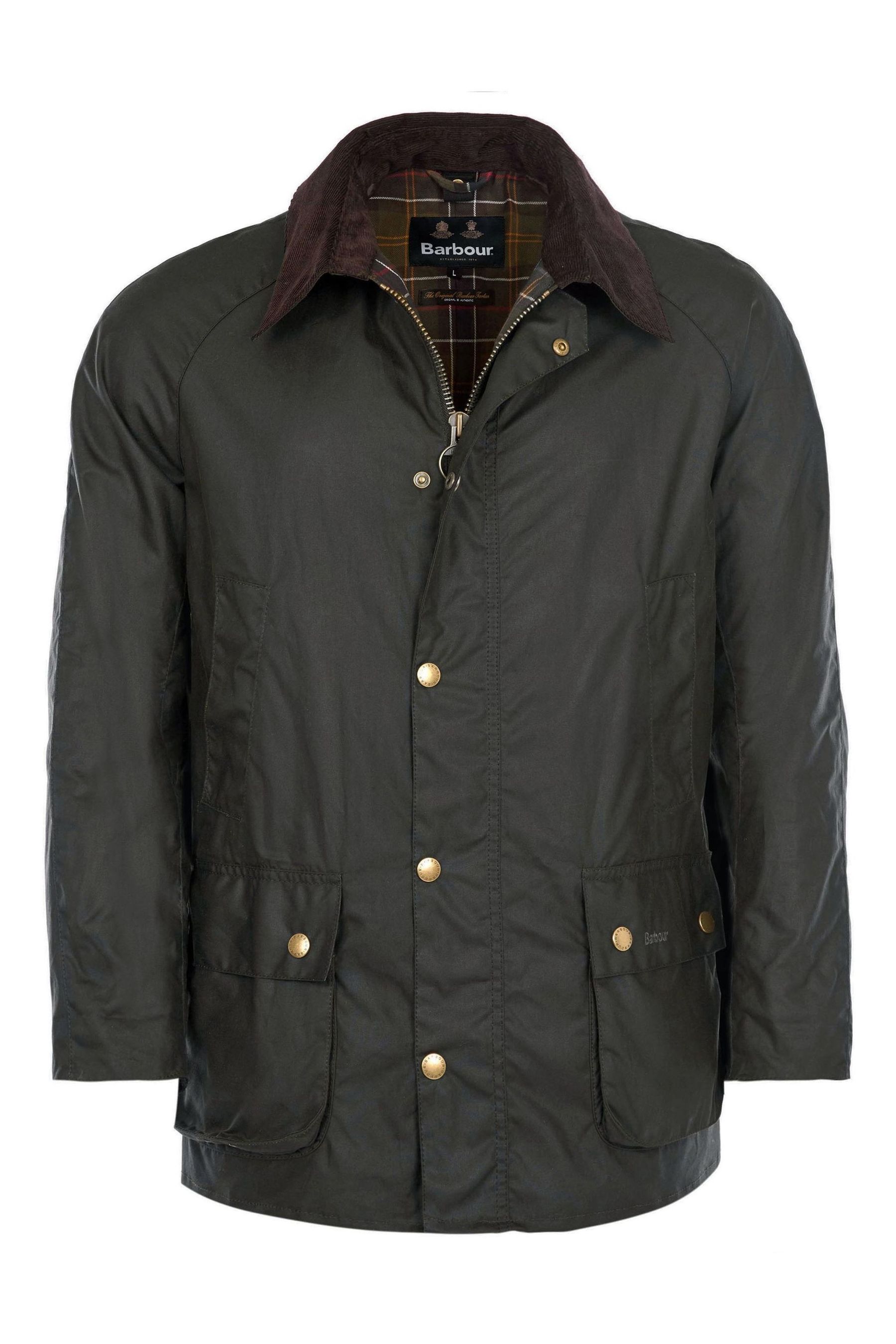 Barbour wharf sales waxed cotton jacket