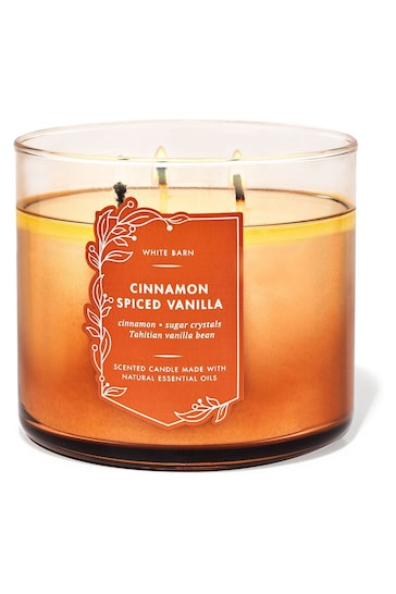 Bath & Body Works Cinnamon Spiced Vanilla 3-Wick Candle 14.5 oz / 411 g