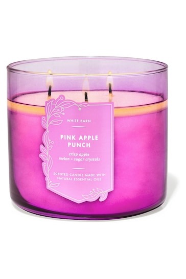 Bath & Body Works Pink Apple Punch 3-Wick Candle 14.5 oz / 411 g