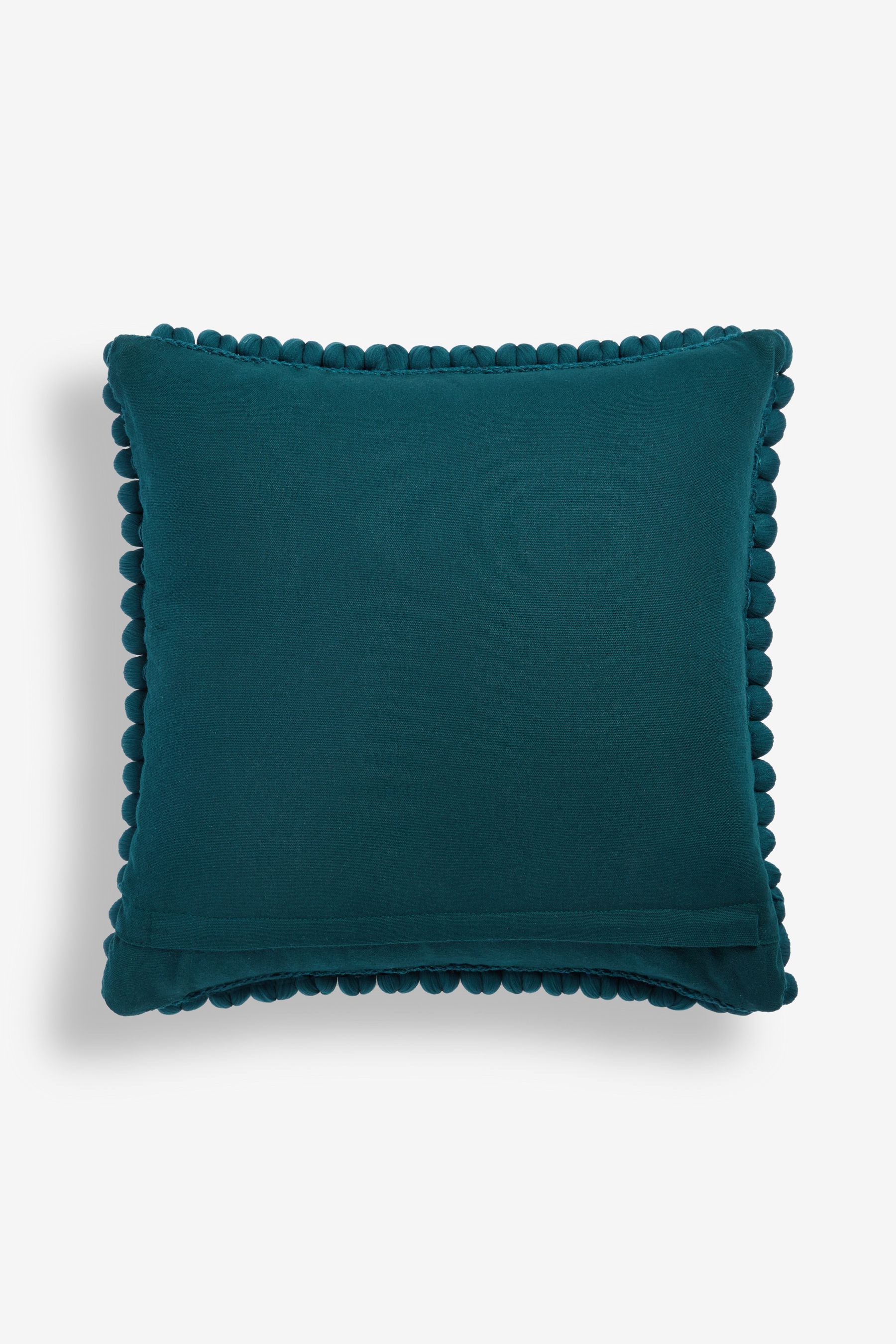 Buy Teal Blue 43 x 43cm Global Bobble 100 Cotton Cushion from the Next UK online shop