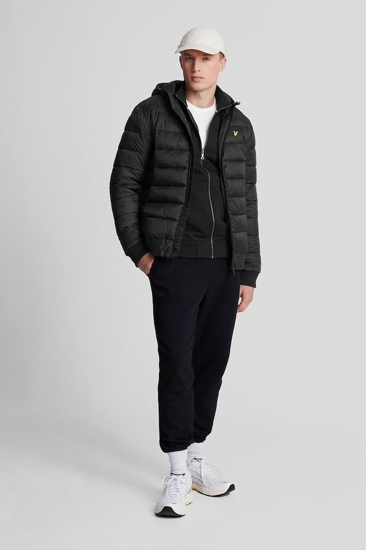 Lyle & Scott Black Big Wadded Jacket - Image 2 of 5