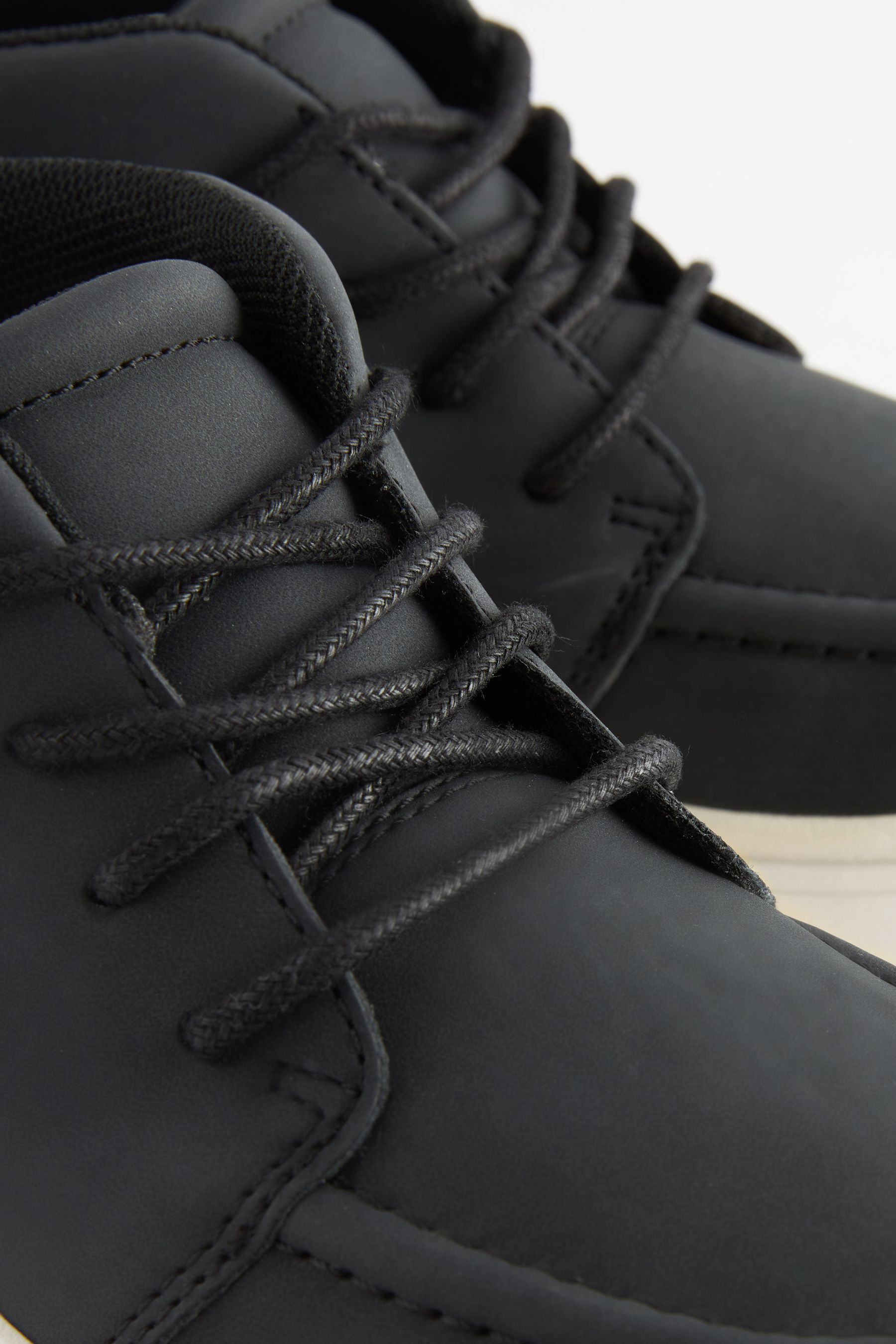 Black Standard Fit F Smart Lace Up Boots