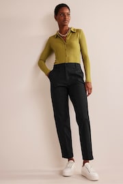 Boden Black Kew Side Stripe Trousers - Image 3 of 5