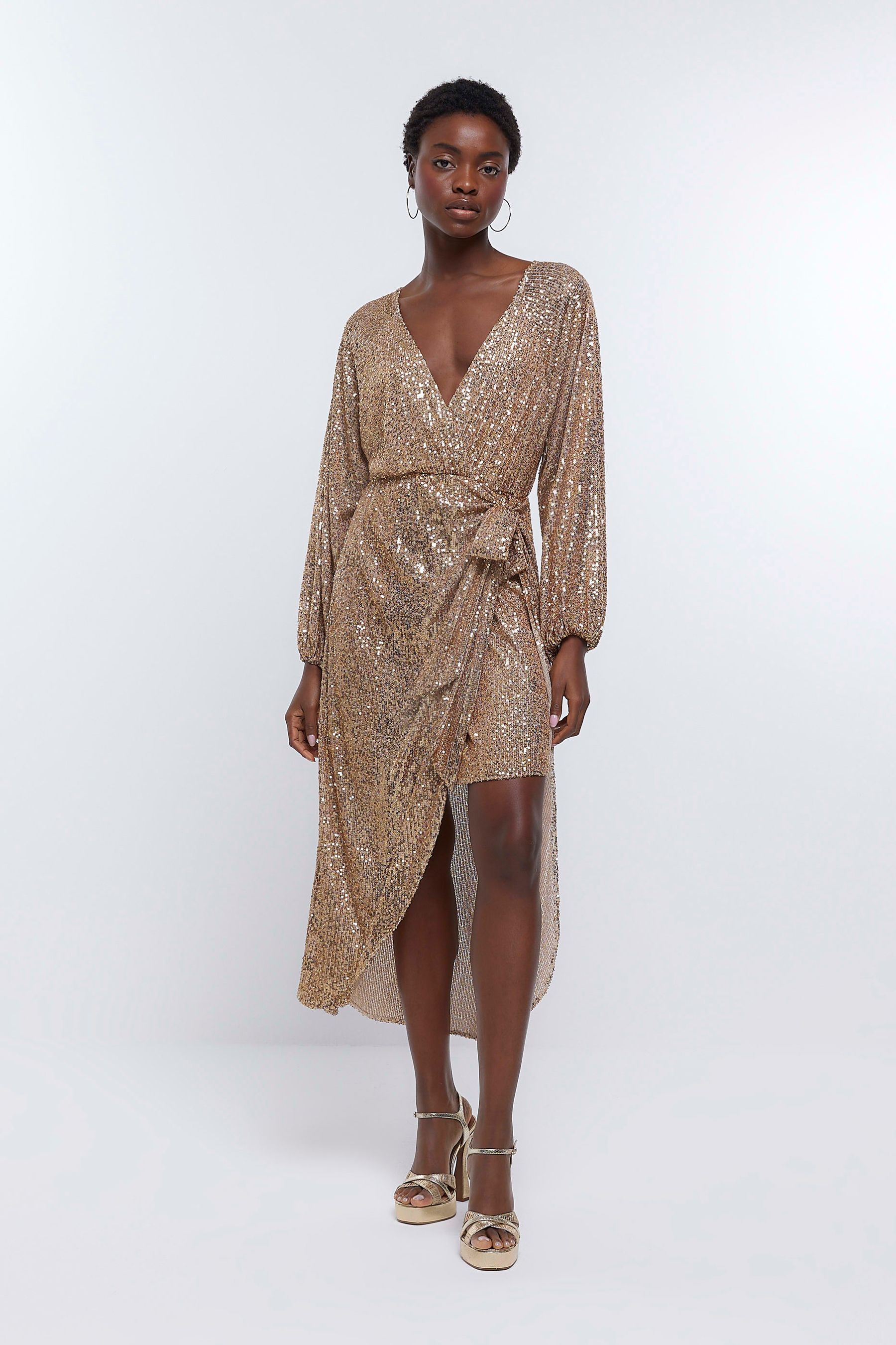 Glitter kimono dress clearance