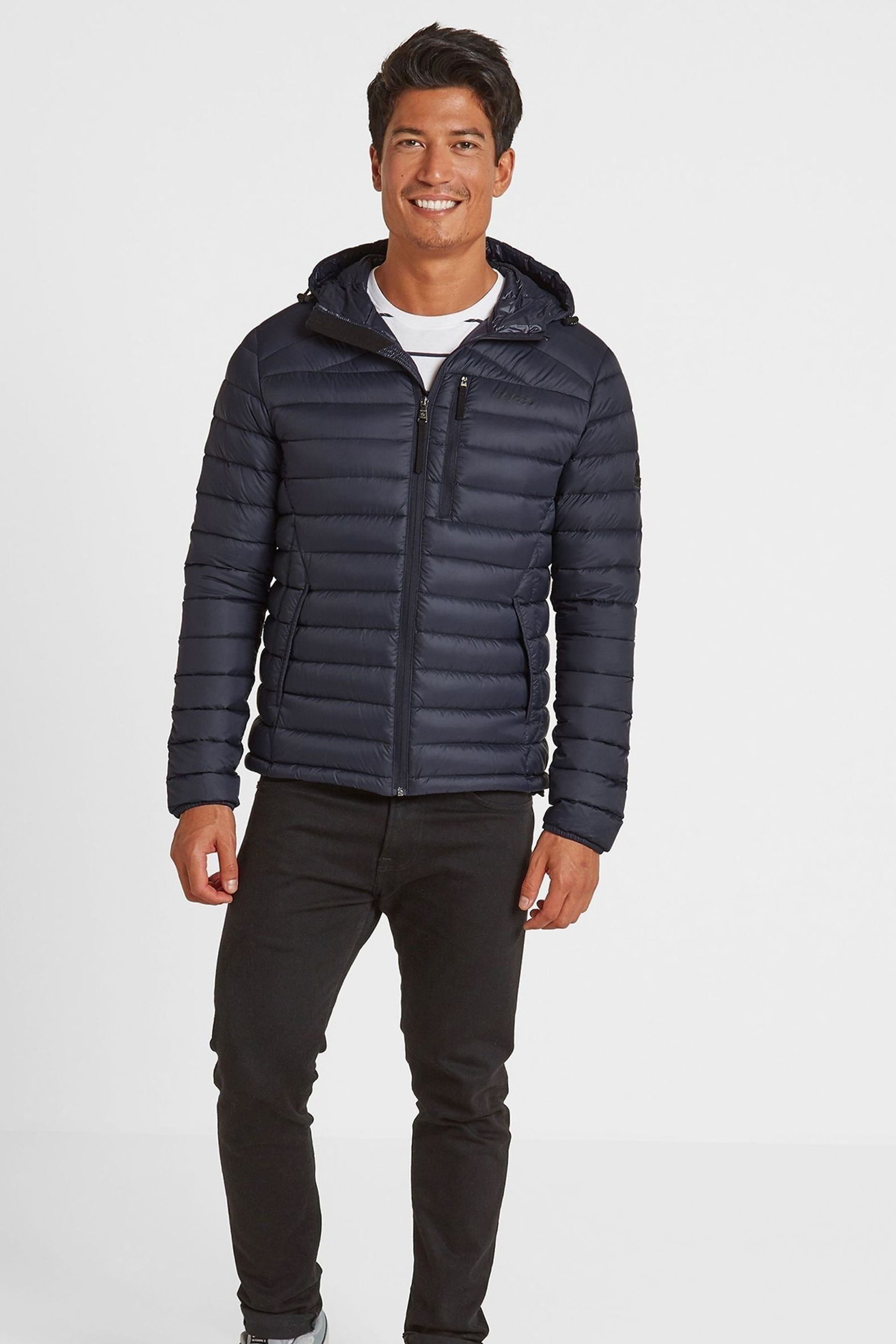 Buy Tog 24 Blue Drax Down Fill Hooded Jacket from Next Luxembourg