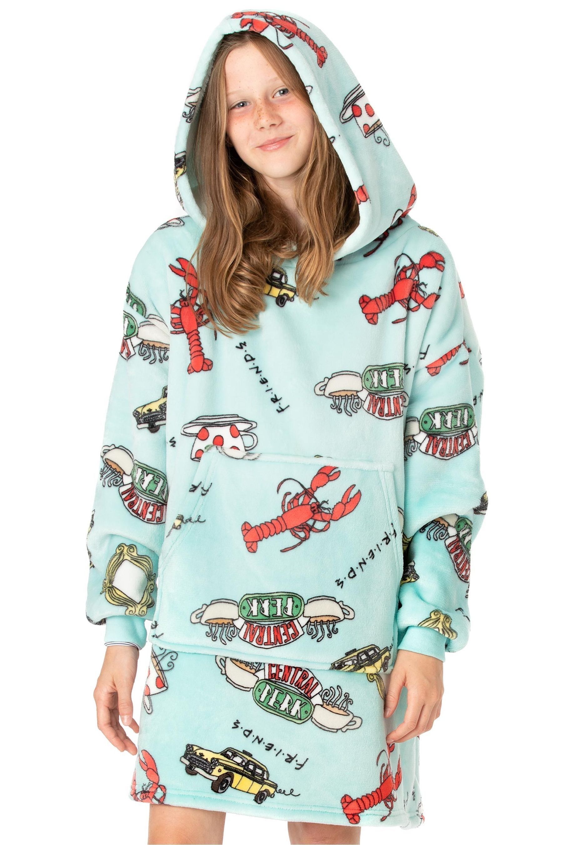 Buy Vanilla Underground Blue Friends Girls Blanket Hoodie from the Next UK online shop