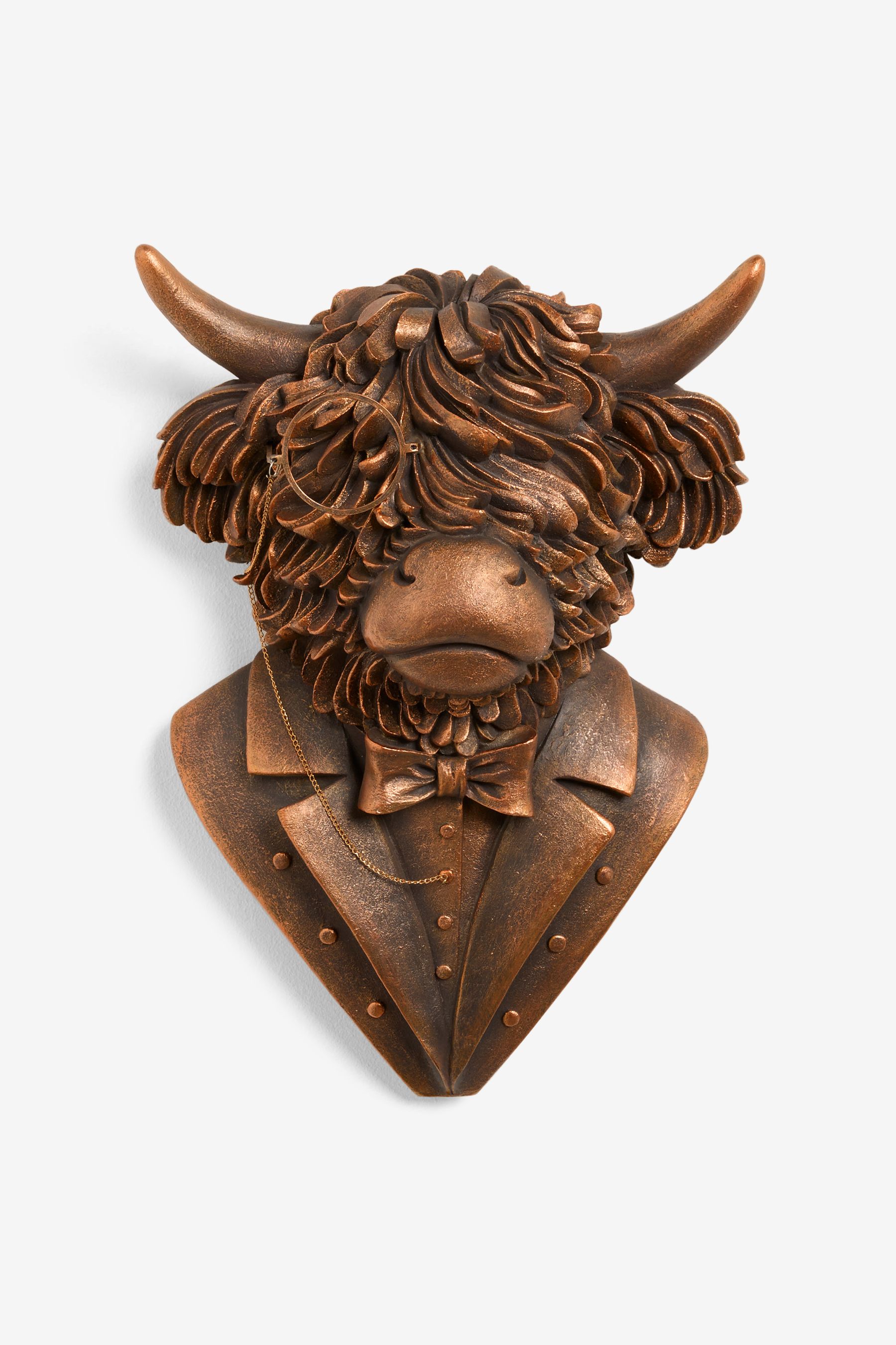 Buy Bronze Dressed Up Hamish Head Wall Art from the Next UK online shop