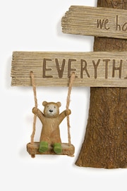 Wood Effect Bertie Bear Family Wall Art - Image 5 of 5