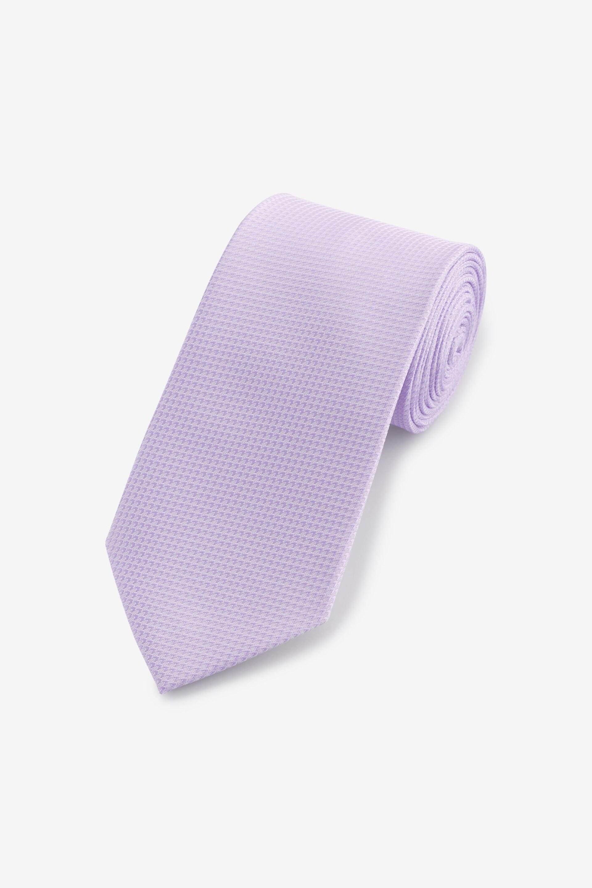 Lilac Purple Textured Tie - Image 1 of 3