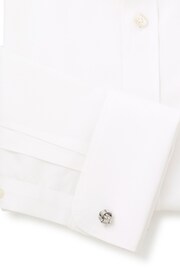 Savile Row White Poplin Slim Fit NonIron Double Cuff Shirt - Image 4 of 4