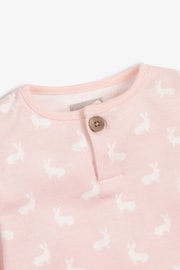 The Little Tailor Easter Bunny Print 2 Piece Top And Joggers set - Image 5 of 6