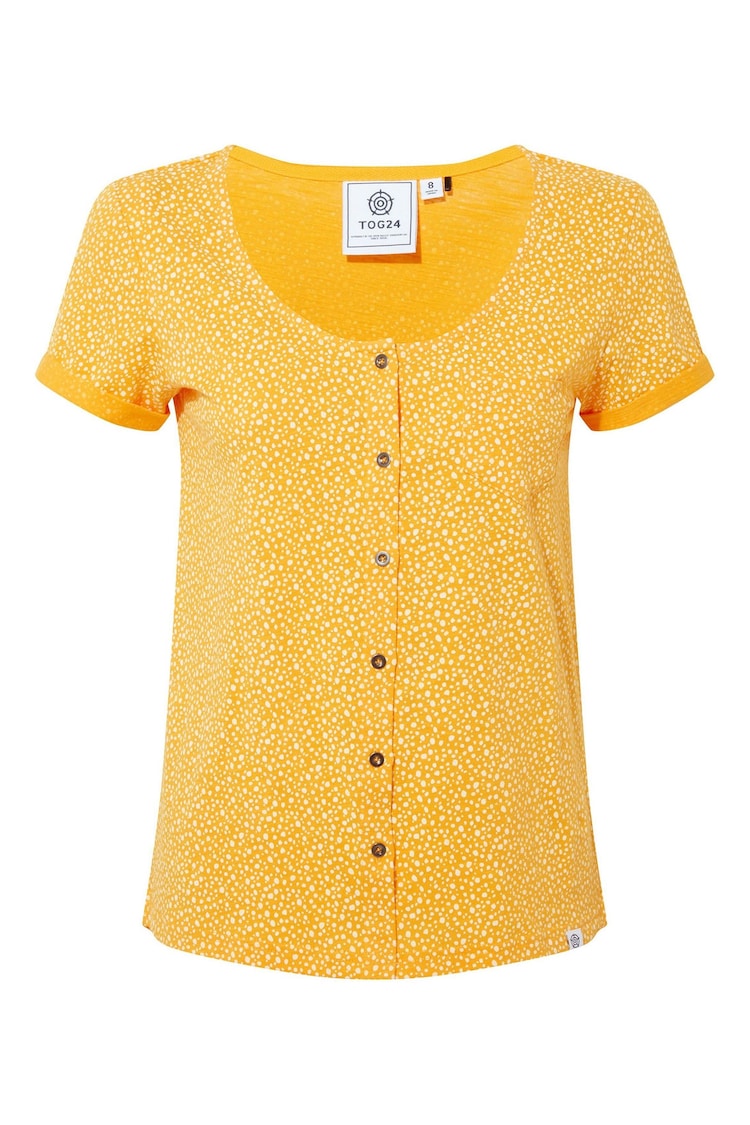 Tog 24 Yellow 100% Cotton Kinver T-Shirt - Image 8 of 8