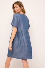 Mid Blue Maternity Denim Dress - Image 3 of 7