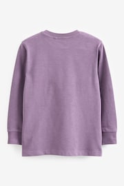 Purple Long Sleeve Cosy T-Shirt (3-16yrs) - Image 2 of 3