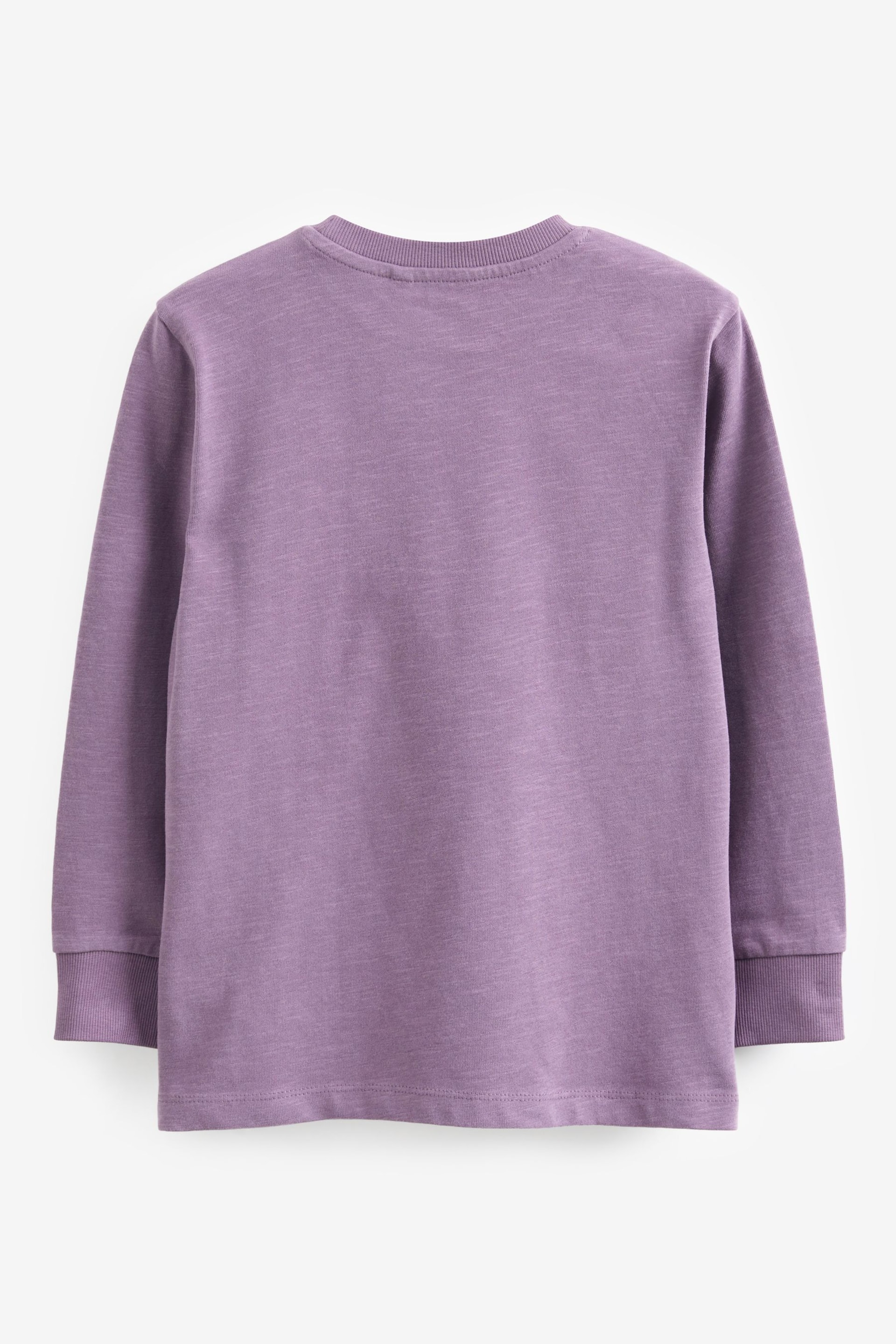 Purple Long Sleeve Cosy T-Shirt (3-16yrs) - Image 2 of 3