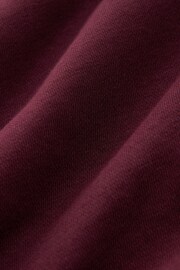 Burgundy Red Zip Through Hoodie - Image 8 of 8