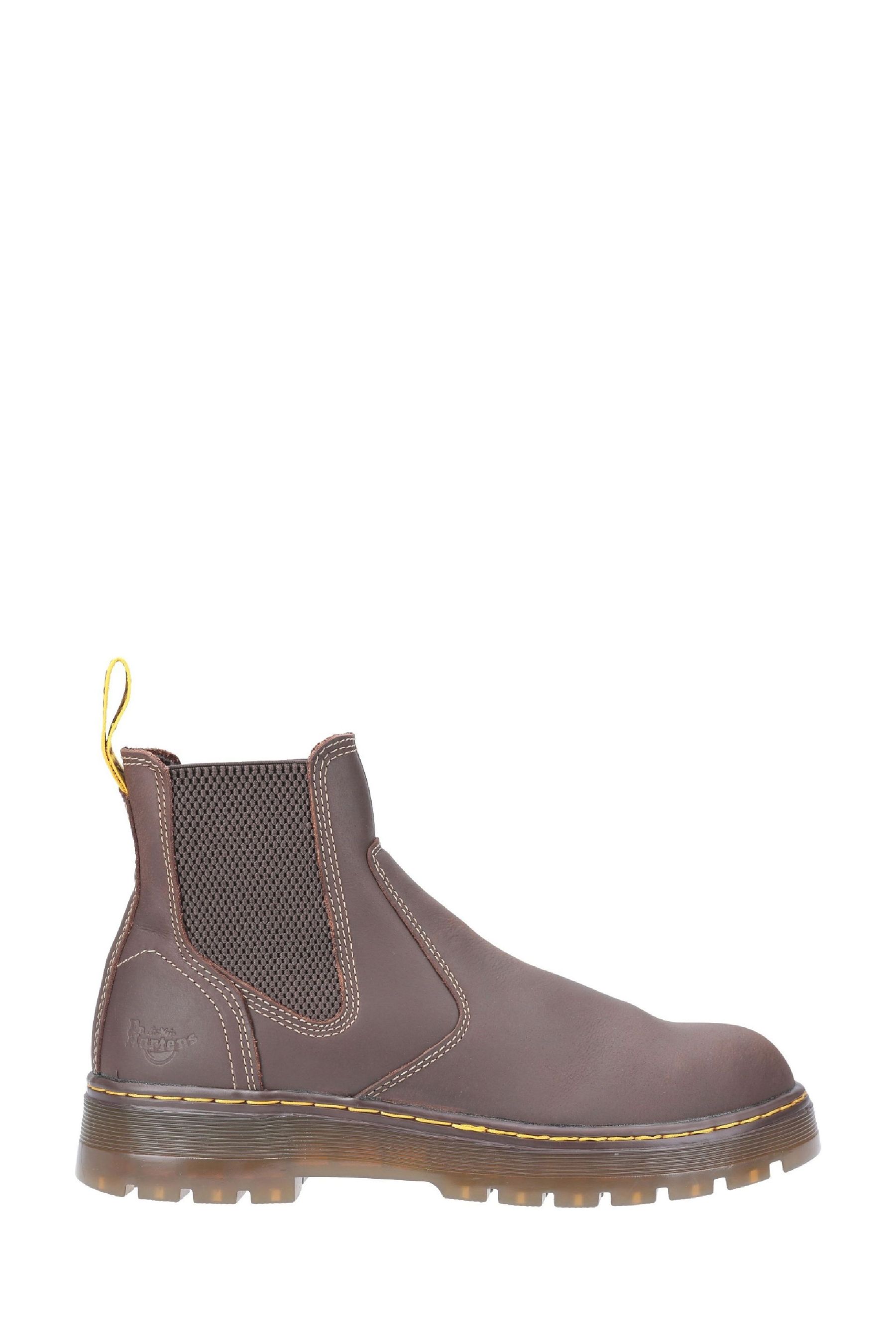 Dr martens clearance safety boots brown