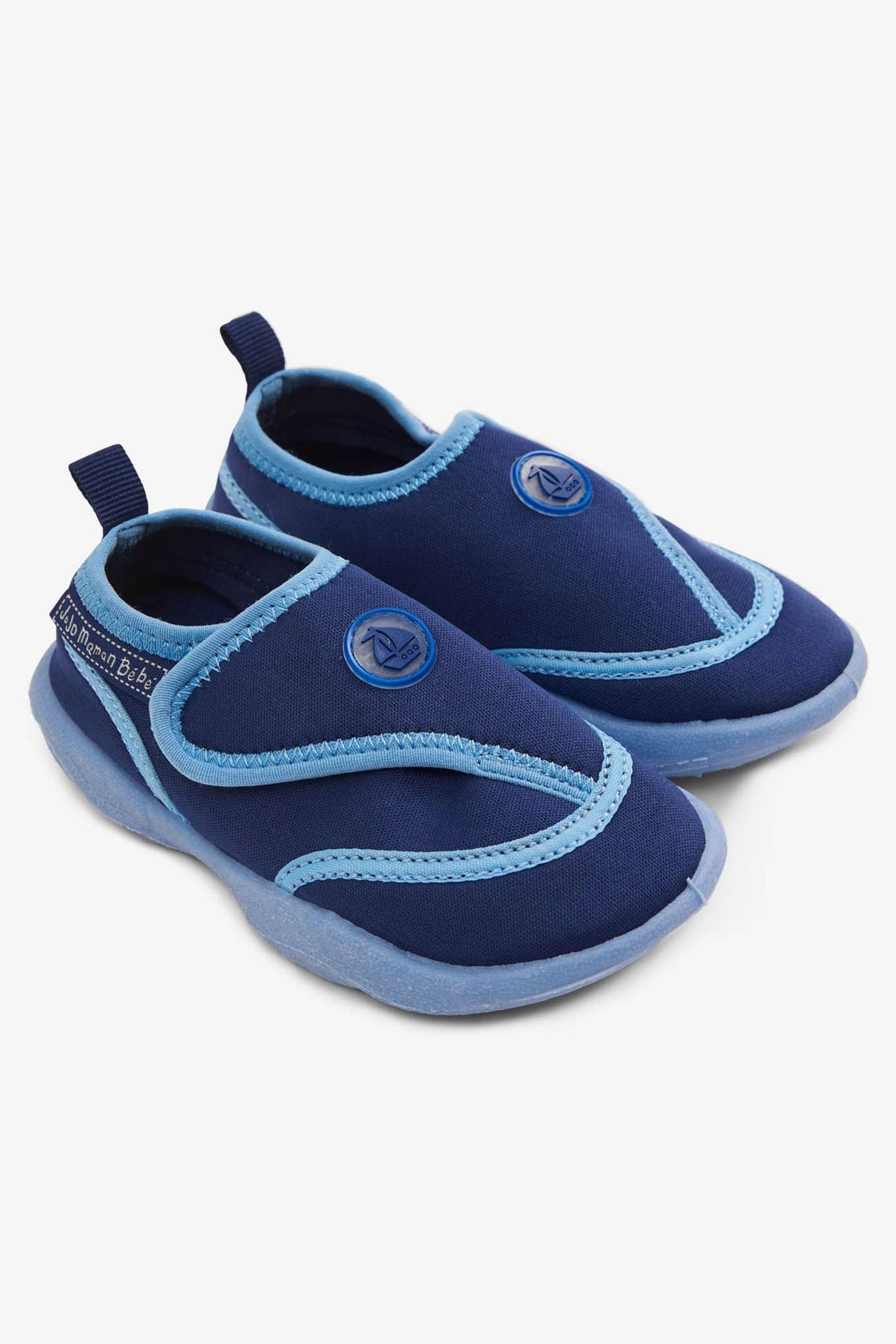 JoJo Maman Bébé Navy Beach & Swim Shoes - Image 1 of 2