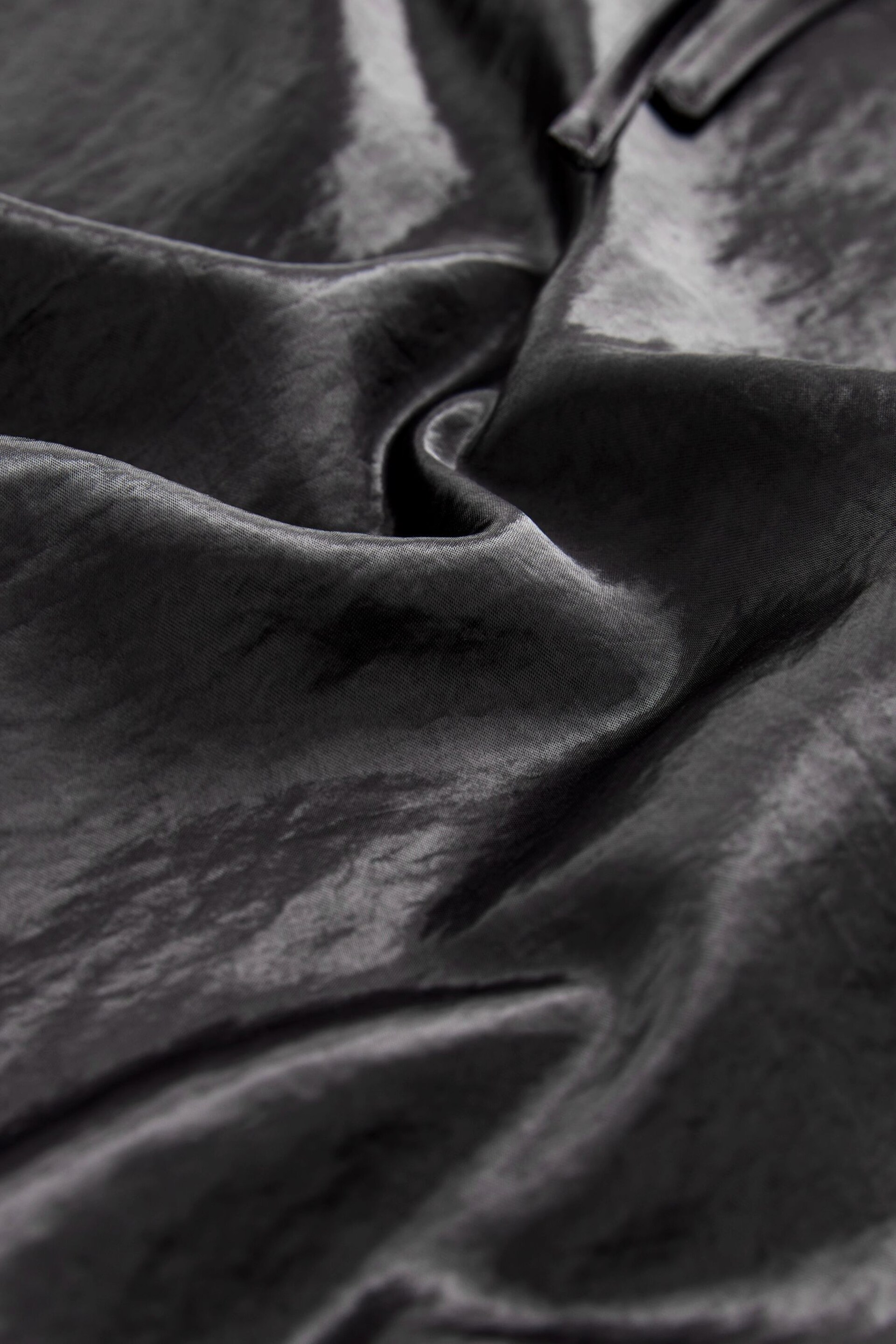 Black Long Length Satin Skirt - Image 7 of 7