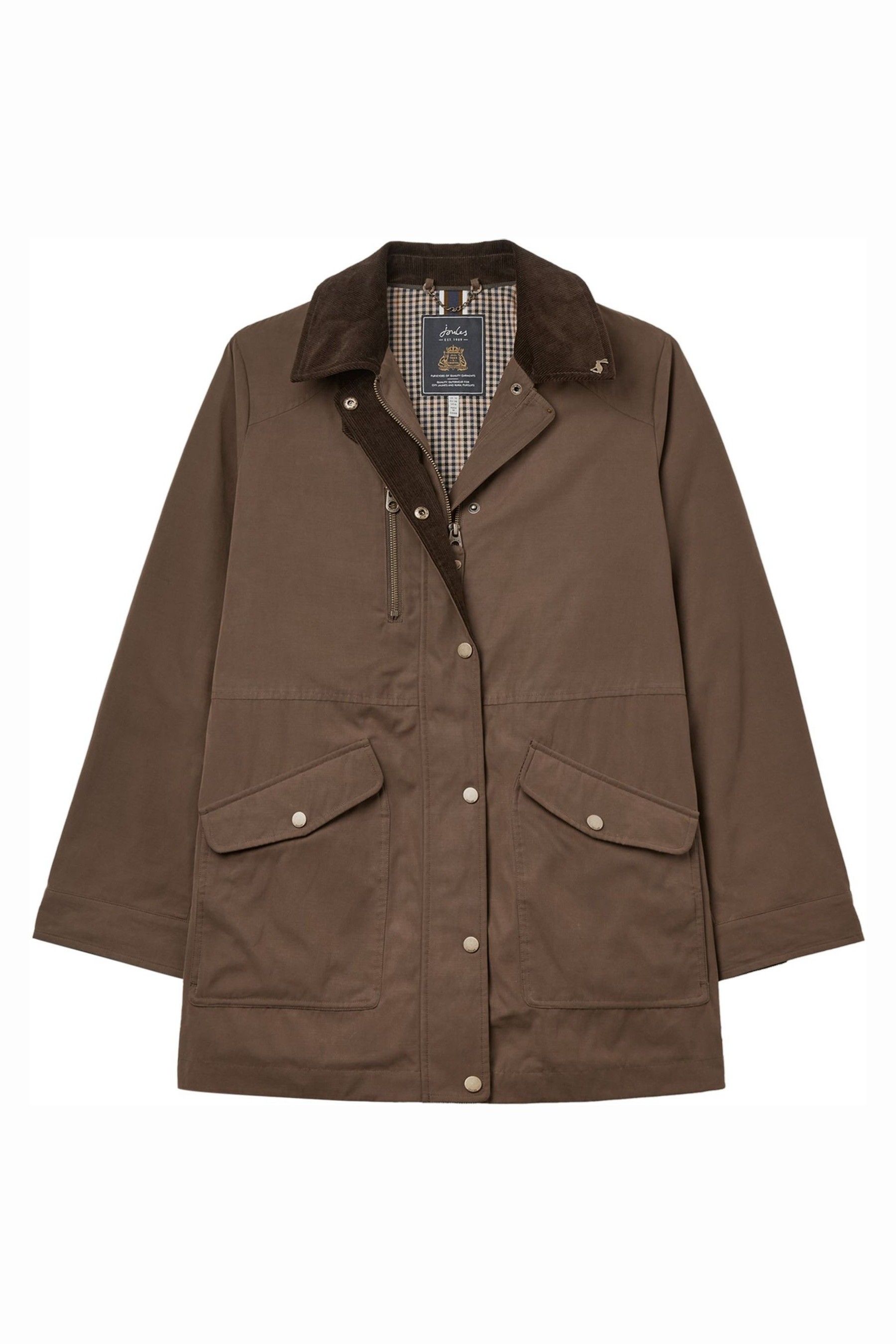 Buy Joules Montford Waxed Coast Brown Jacket from Next Lithuania