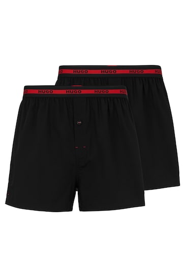 HUGO Woven Boxer Shorts 2 Pack
