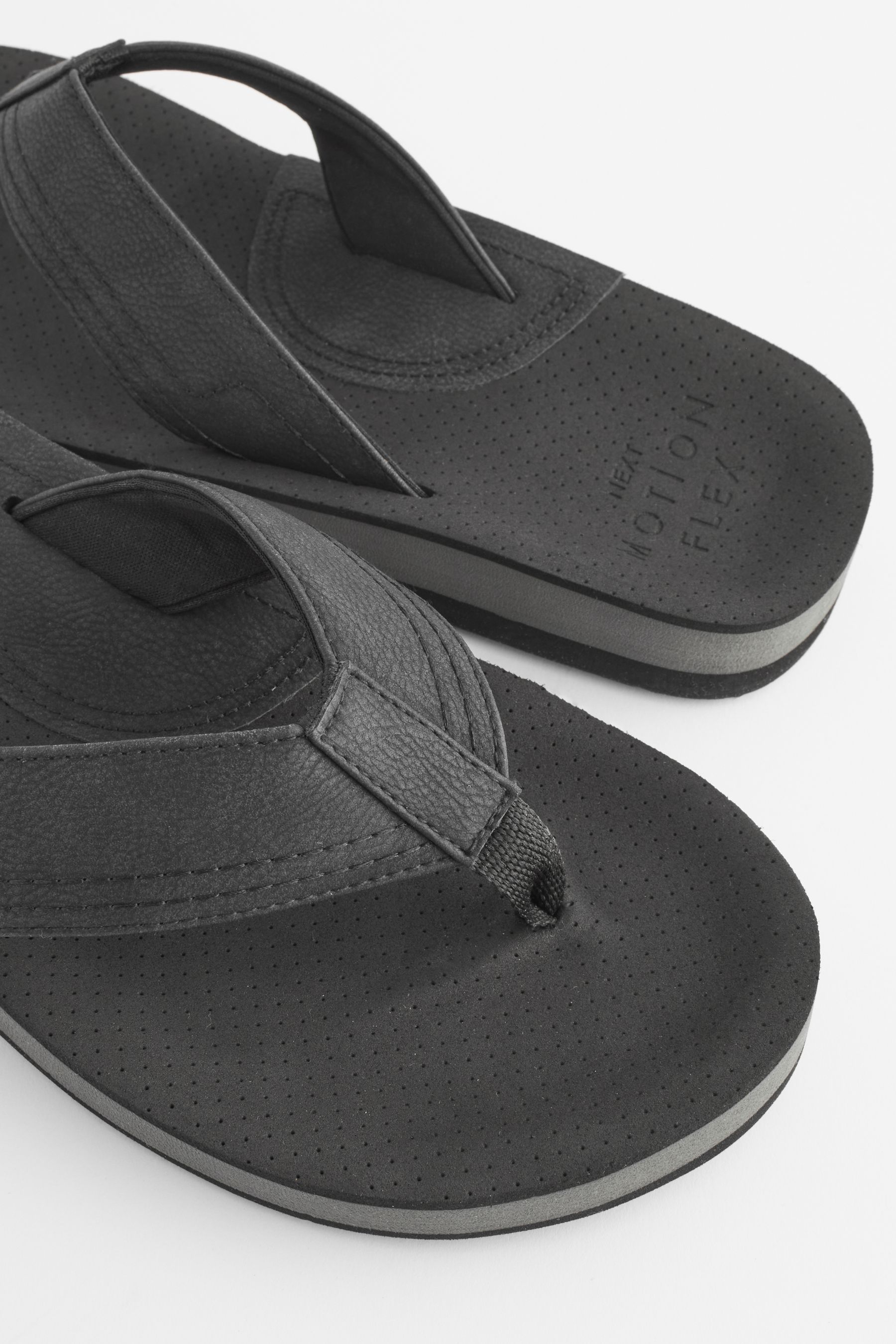 Next black flip flops shop