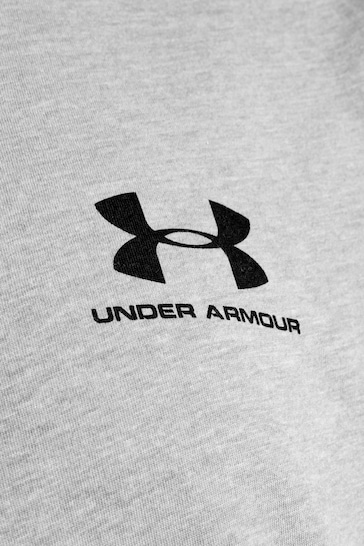 Under Armour Light Grey Sportstyle Left Chest Logo T-Shirt