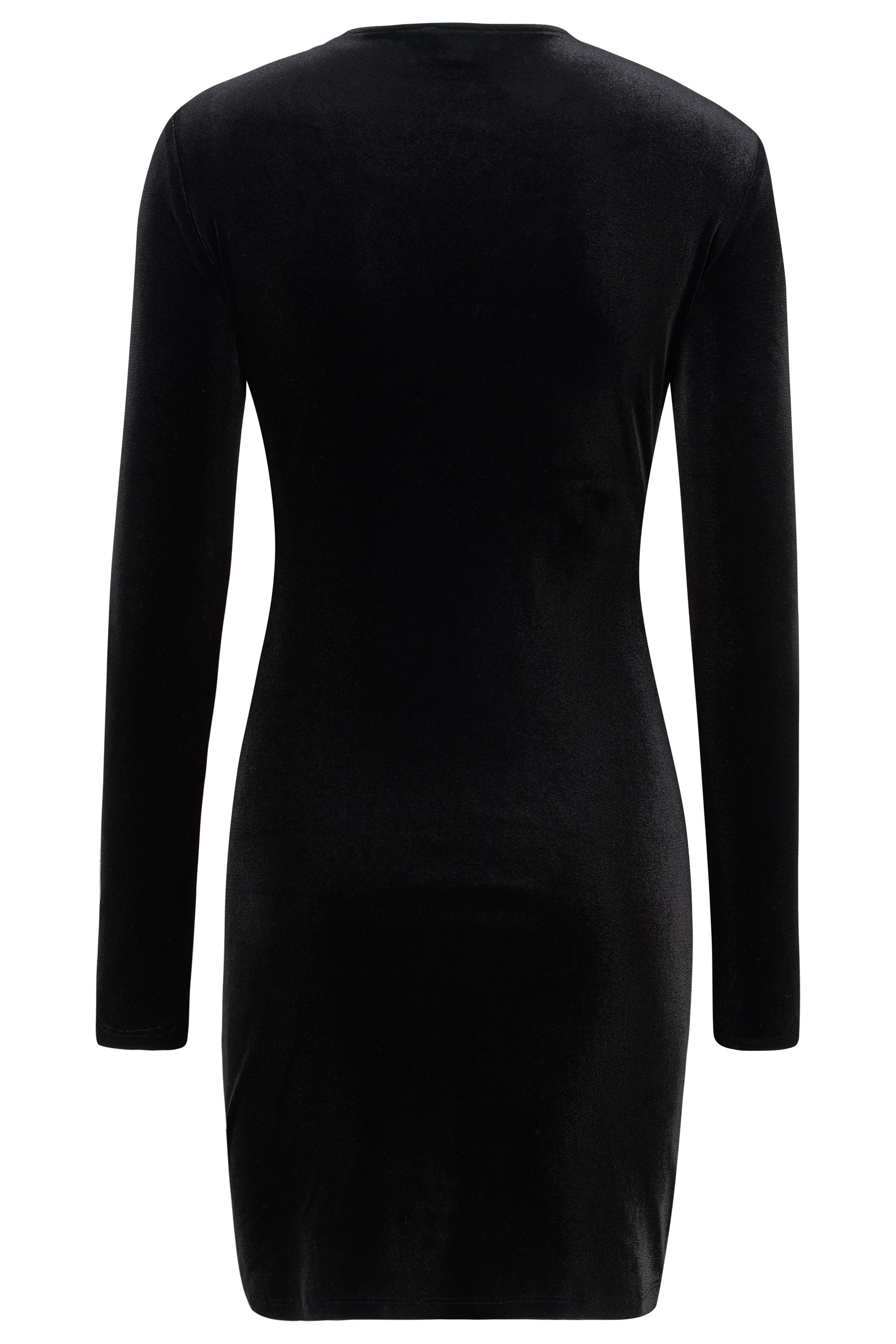 Missguided black velvet dress hot sale