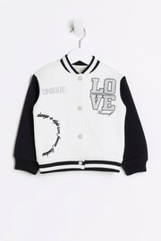 River Island Black Girls Love Bomber Jacket - Image 1 of 4