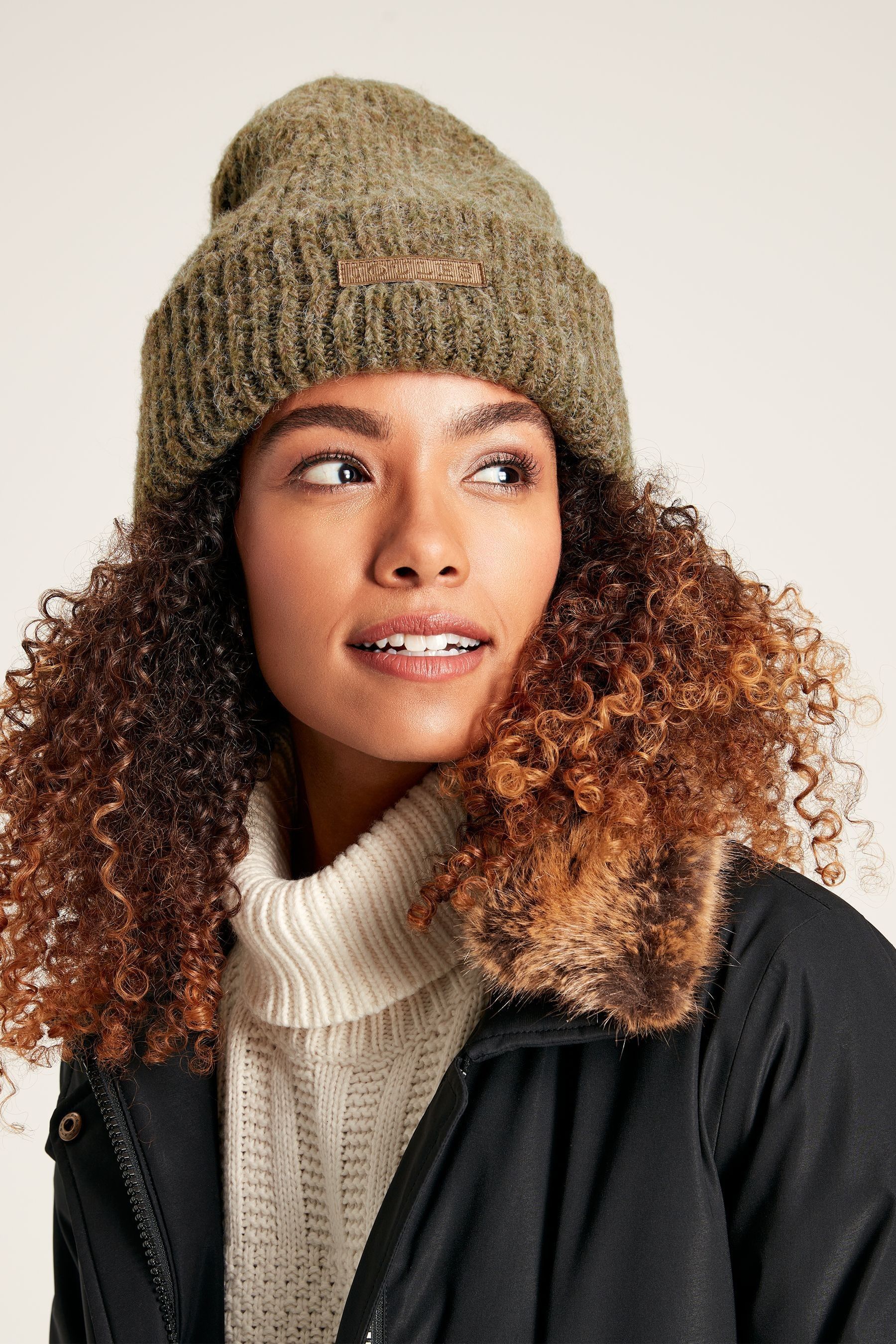 Joules cream 2025 bobble hat