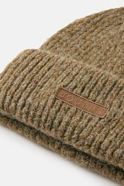 Joules Eloise Brown Oversized Knitted Beanie Hat - Image 4 of 4