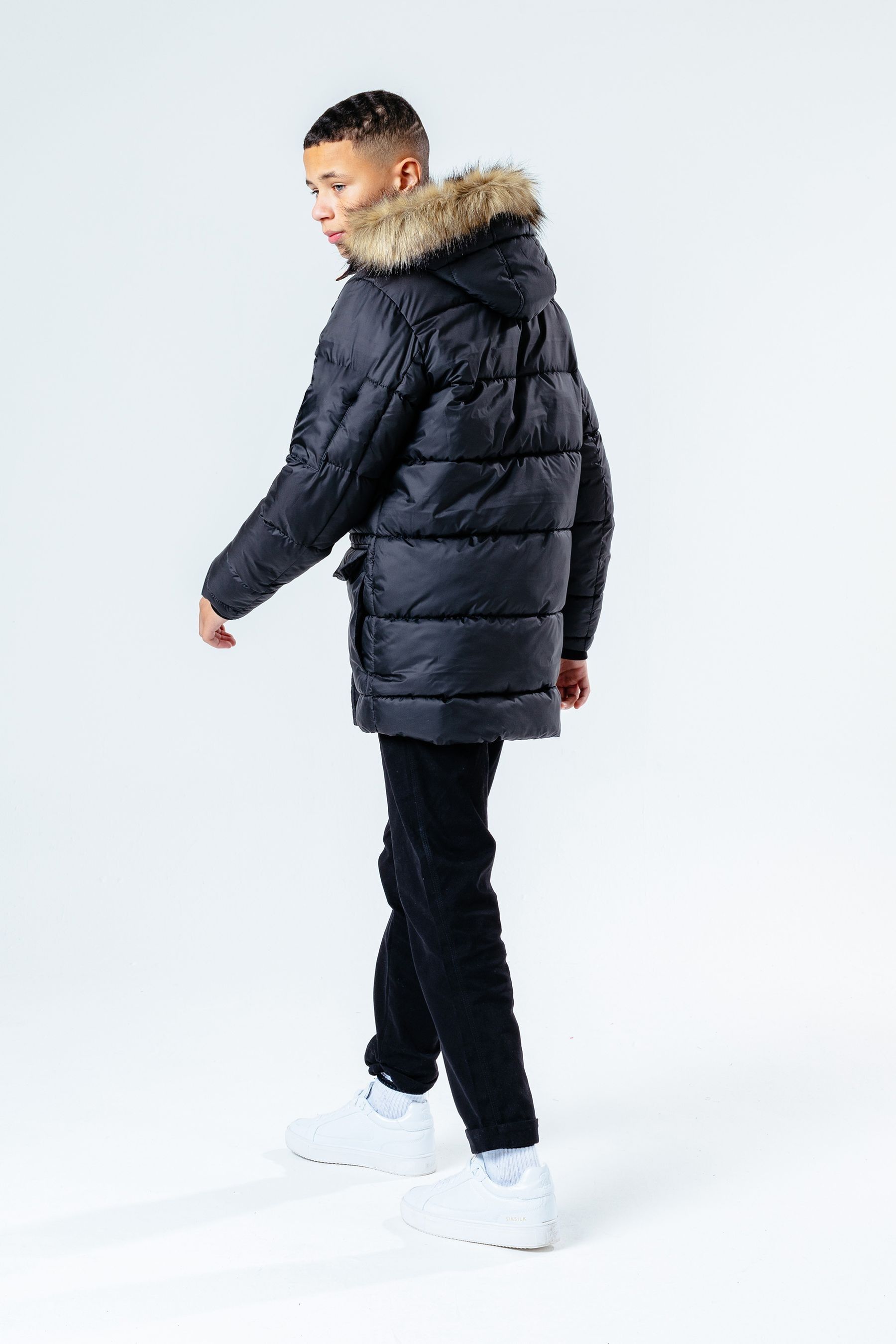 Childrens faux fur store hood coats jackets