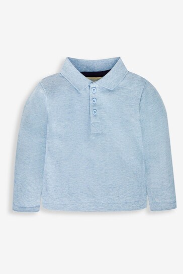 JoJo Maman Bébé Blue 2-Pack Polo Shirts