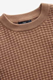 Tan Textured Knitted T-Shirt (3mths-7yrs) - Image 7 of 7