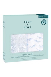 aden + anais Organic Cotton Muslin Blankets 2 Pack - 圖片 4，共 4